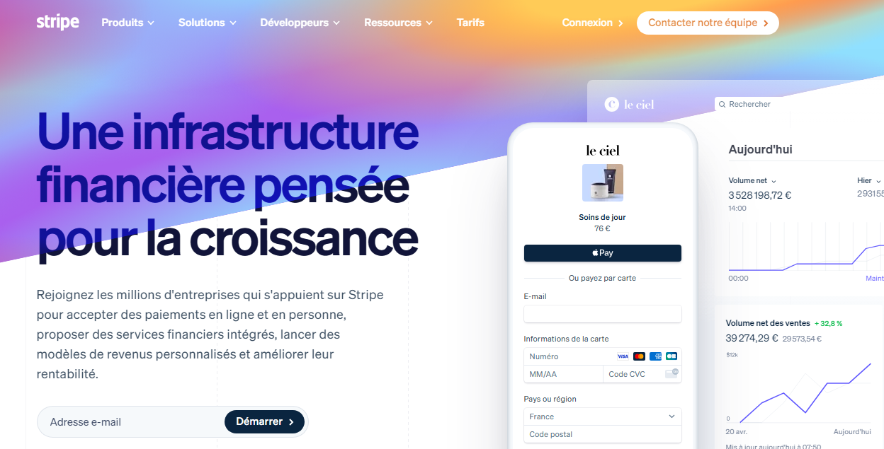 Stripe une passerelle de paiement en ligne flexible et performante