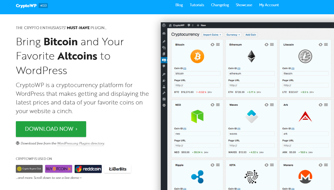 CryptoWP : un plugin crypto simple et efficace pour communiquer autour des cryptomonnaies