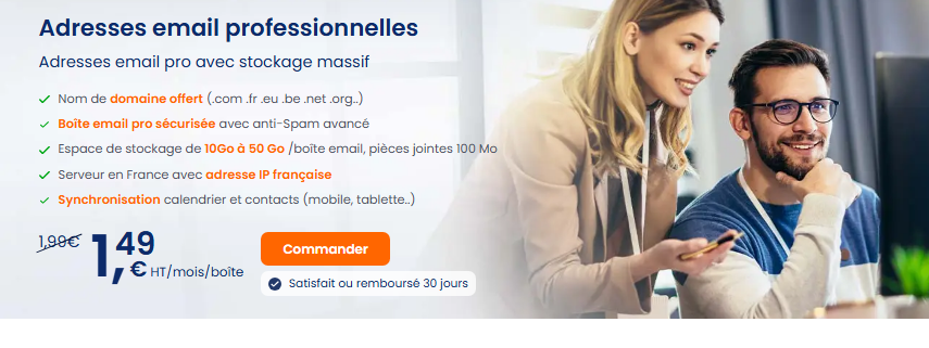 Le service mail professionnel de LWS