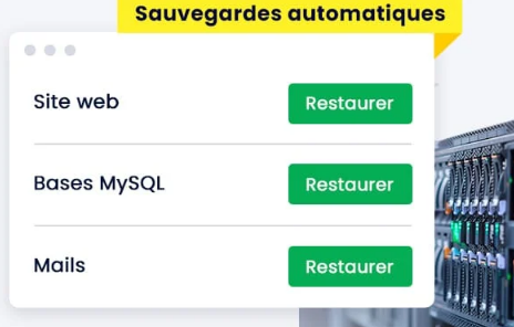 Chez LWS, vos données seront sauvegarder sur NAS