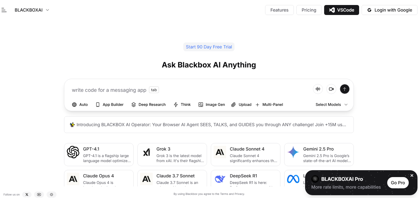 Blackbox AI - pour les développeurs qui utilisent Visual Studio Code