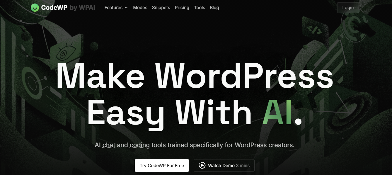 CodeWP - générateur de code IA dédié aux développeurs WordPress