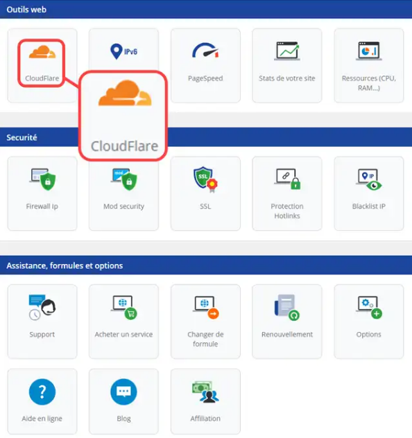 Chez LWS, configurer votre domaine avec le CDN CloudFlare en quelques clics seulement depuis votre espace client