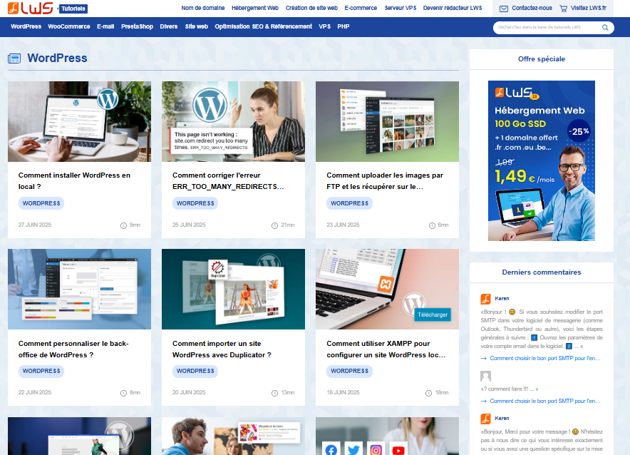 Formation WordPress 100% gratuite chez LWS Formation WordPress 100% gratuite chez LWS