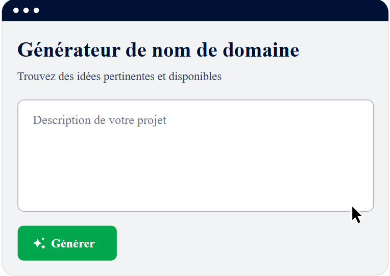 Générer un nom de domaine pertinent et original avec l'IA