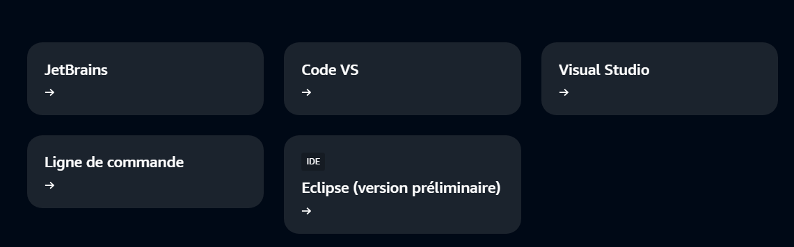 Utilisez Amazon Q Developer avec votre IDE préférée
