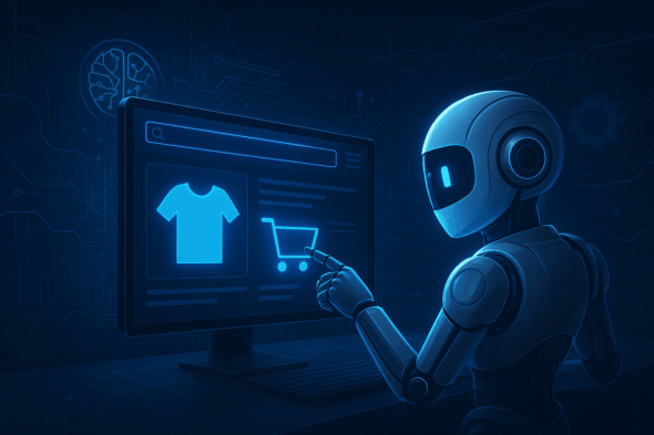 Création de site e-commerce avec l'IA - tout est automatisé ou guidé.