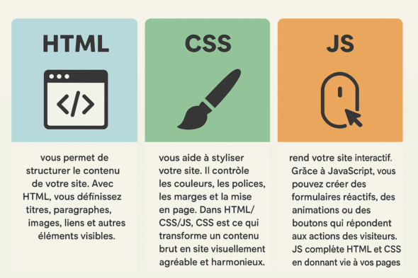 HTML/CSS/JS – les différences