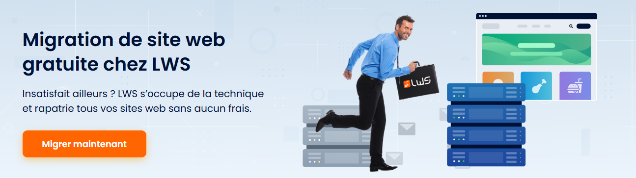 Migration de site WordPress gratuite chez LWS