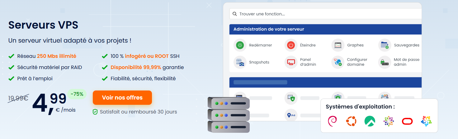 VPS LXC pas cher chez LWS