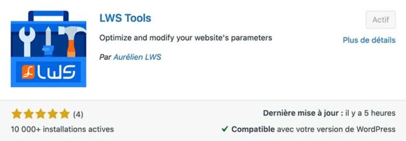 lws tools extension wordpress