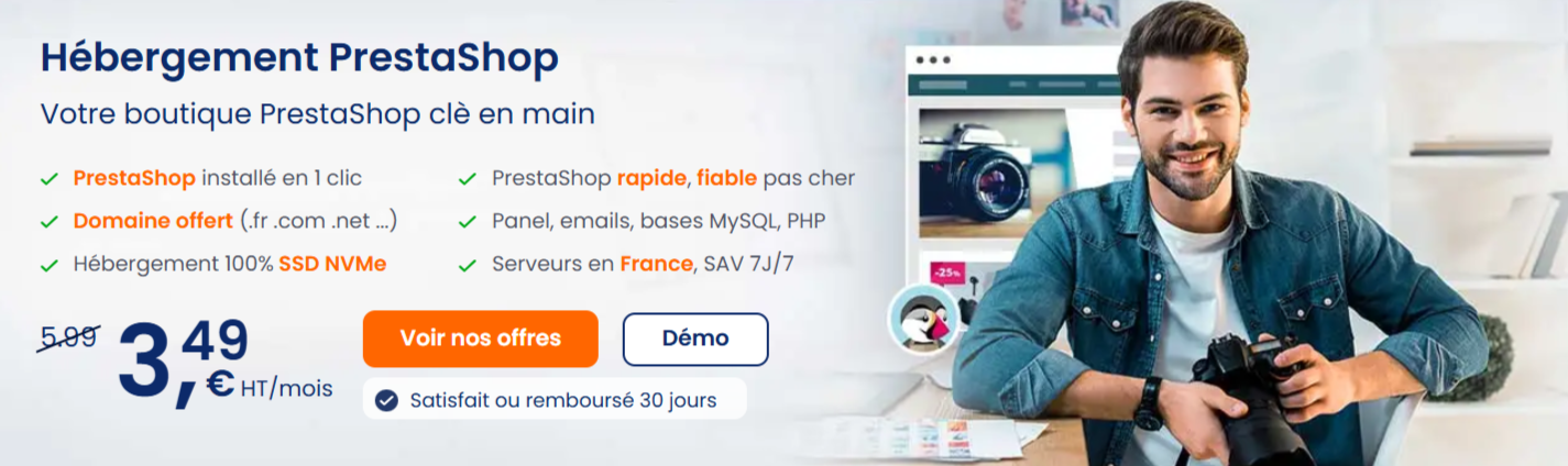 Hébergement Prestashop Hébergement Prestashop