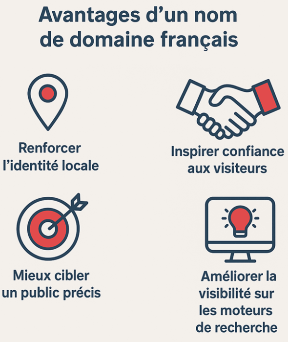 Les avantages d'un nom de domaine français Les avantages d'un nom de domaine français