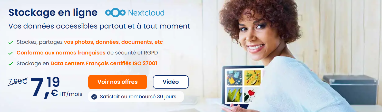 Notre solution de stockage en ligne sécurisé