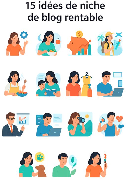 Niche de blog rentable - 15 thématiques qui rapporte