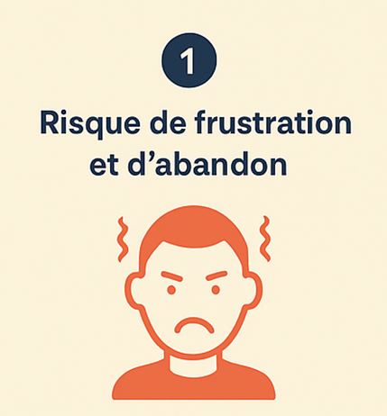 Inconvénient de la splash page - risque de frustration et d’abandon