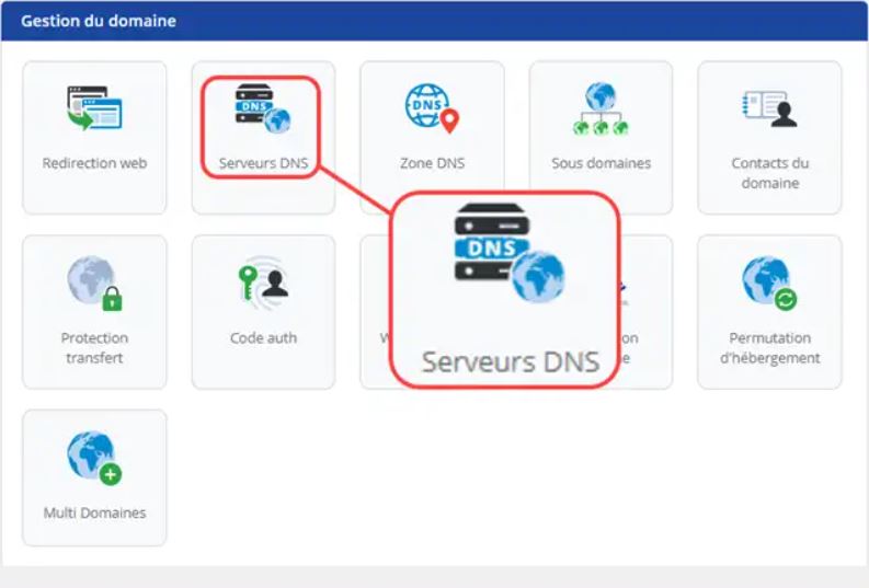 Gestion de nom de domaine - les serveurs DNS