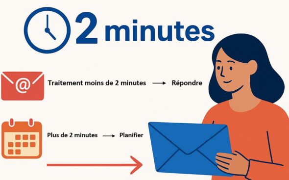 Gestion des mails - La méthode des « 2 minutes »