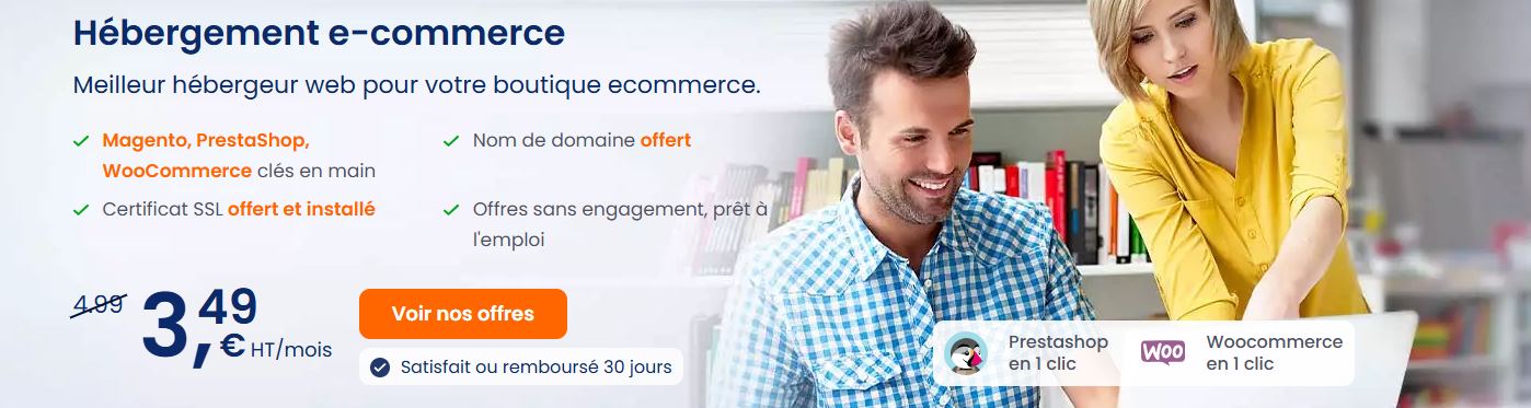 Notre hébergement e commerce clé en main pour créer et lancer facilement votre projet de niche