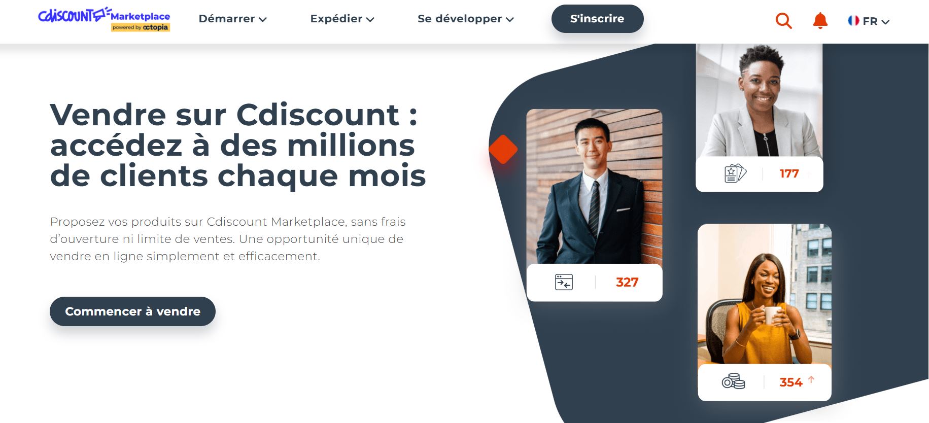 La marketplace Cdiscount – un site de vente en ligne en France pour les ventes de produits high-tech, gros et petit électroménagers et équipements pour la maison