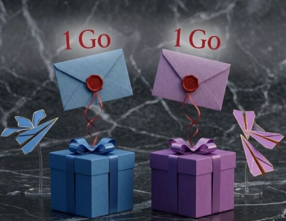 Deux boîtes mails professionnelles gratuites inclus avec votre domaine pas cher