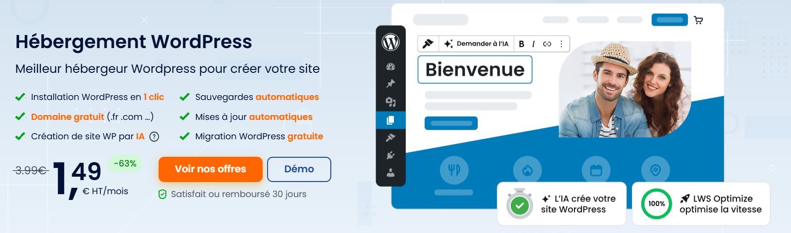 Limiter les maintenances WordPress – optez pour notre hébergement WordPress performant, fiable et robuste