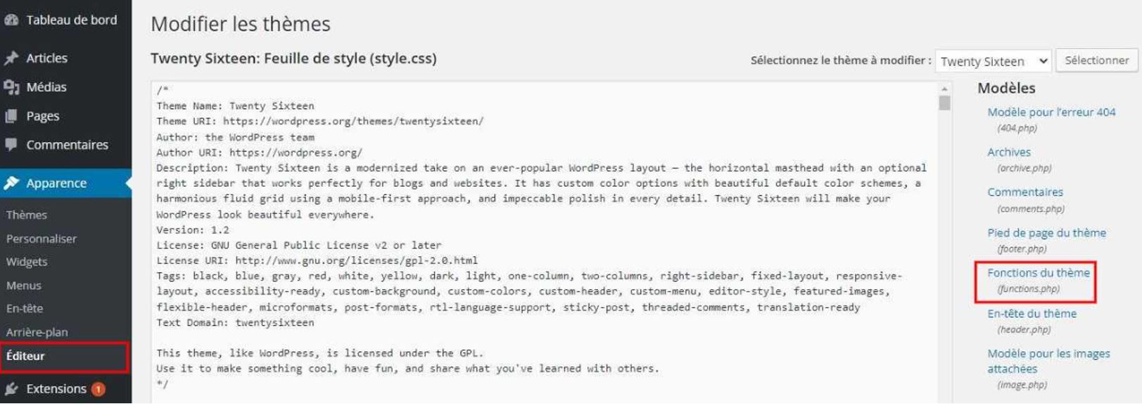 Mode maintenance WordPress en ajoutant un code au fichier functions.php
