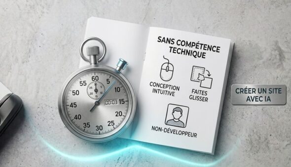 Créer un site avec IA - gain de temps sans nécessité des compétences techniques