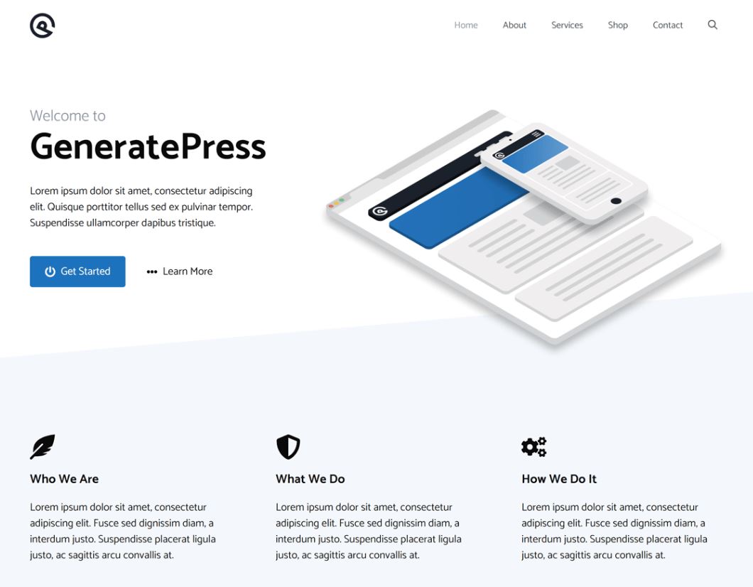 GeneratePress – un thème WordPress gratuit, reconnu pour sa légèreté