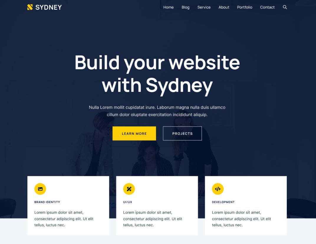 Sydney – un thème gratuit idéal pour le professionnels